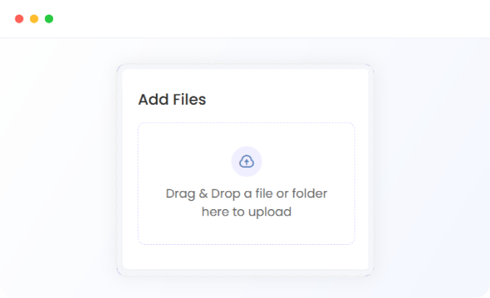 File sharing screen